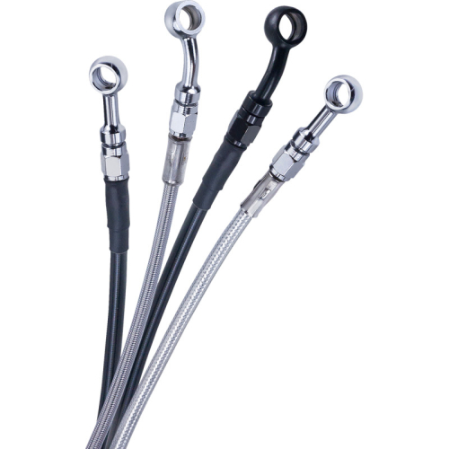 Barnett - Barnett ABS Upper Front Brake Line - +6in. - Stealth - 253-30-51133-6