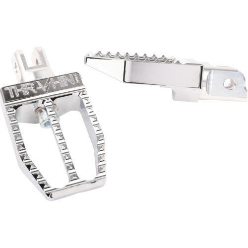 Thrashin Supply Company - Thrashin Supply Company Militant Driver Footpegs - Chrome - TSC-2019-3-SF
