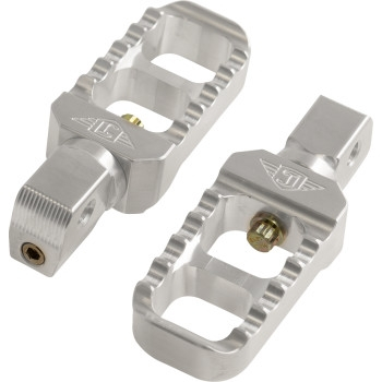 Joker Machine - Joker Machine Stubby Serrated Footpeg - Clear Anodized - 08-642-8