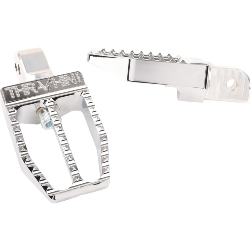 Thrashin Supply Company - Thrashin Supply Company Militant Passenger Footpegs - Chrome - TSC-2019-3-SR