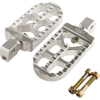 Joker Machine - Joker Machine Long Serrated Footpegs - Clear Anodized - 08-56-8
