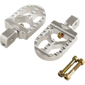 Joker Machine - Joker Machine Long Serrated Footpeg - Clear Anodized - 08-57-8
