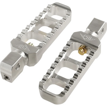 Joker Machine - Joker Machine Narrow Serrated Footpeg - Clear Anodized - 08-61-8
