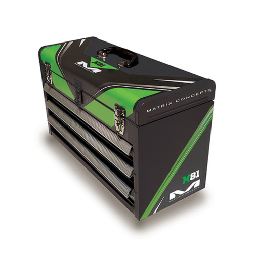Matrix Concepts LLC - Matrix Concepts LLC M81 3 Drawer Factory Toolbox - Green - M81-105