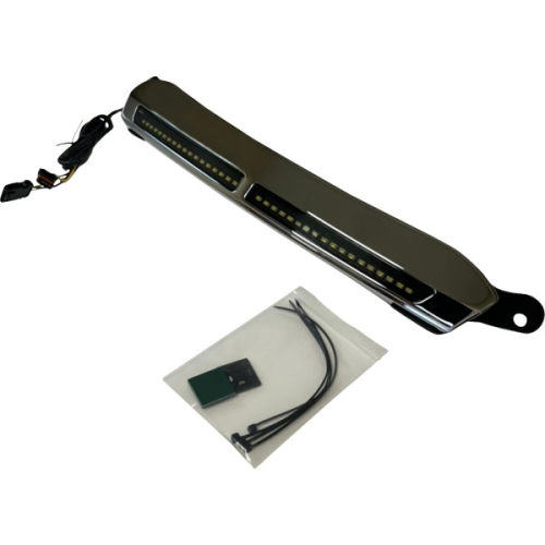 Custom Dynamics - Custom Dynamics DRL Center Windshield Trims - Chrome - CD-RG-CV-W-C