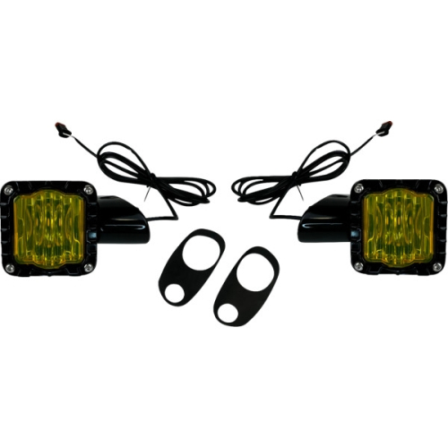 Custom Dynamics - Custom Dynamics Shark Demon LED Front Turn Signals - SD-RG-FT-YB