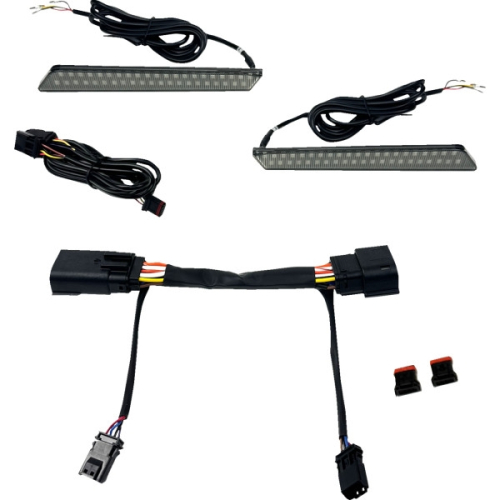 Custom Dynamics - Custom Dynamics Dual Color LED Saddlebag Latch Lights - Smoke - CD-LATCH-23-S
