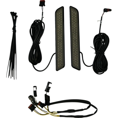 Custom Dynamics - Custom Dynamics Fork Reflector Lights - Smoked - CD-FORK-LRST-SB