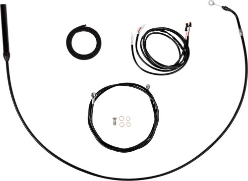 LA Choppers - LA Choppers Complete Plug and Play Cable Kit - 18in.-20in. - Black - LA-8062KT3-19B