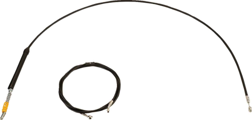 LA Choppers - LA Choppers Standard Cable/Brake Line Kit - 12in.-14in. Ape Hanger Handlebar - Black Vinyl - LA-8063KT-13B