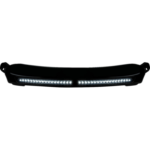 Custom Dynamics - Custom Dynamics DRL Center Windshield Trims - Gloss Black - CD-RG-CV-W-B