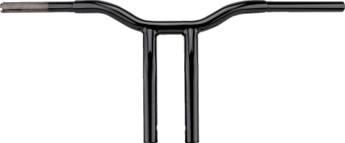 LA Choppers - LA Choppers 1-1/4in. One-Piece Kage Fighter Pullback Handlebar - 12in. Rise - Gloss Black - LA-7369-12B