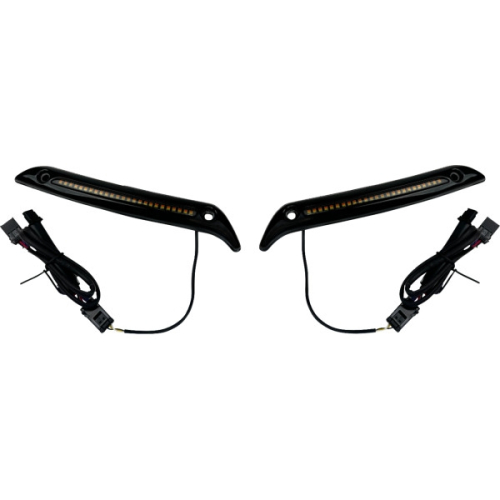 Custom Dynamics - Custom Dynamics LED Windshield Trims - Gloss Black - CD-LRST-WT-B