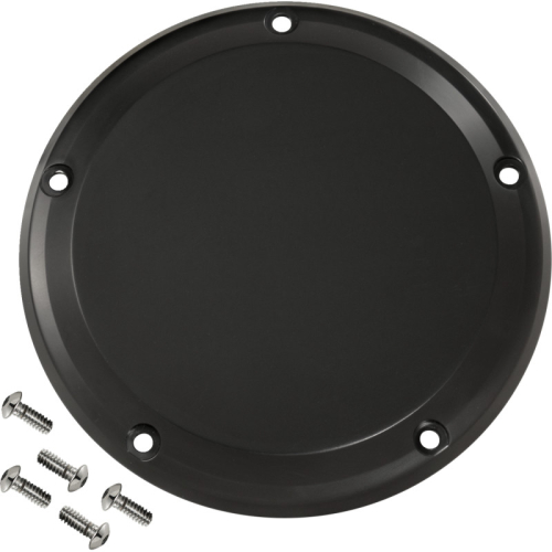 Joker Machine - Joker Machine Billet Derby Cover - Smooth Black Anodized - 06-966-1