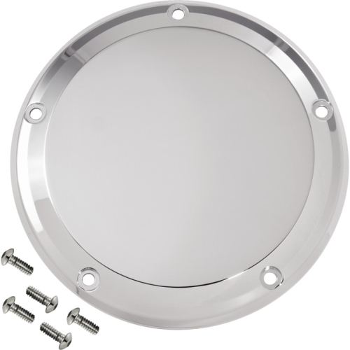 Joker Machine - Joker Machine Billet Derby Cover - Smooth Chrome - 06-966-3