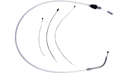 Magnum - Magnum Alternate Length Sterling Chromite Quick Connect Braided Upper Clutch Cable - 47-1/4in. - 32398HE