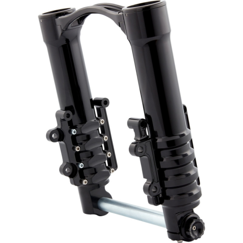 Arlen Ness - Arlen Ness Method No Flex Inverted Fork Legs - Axial Brake - Black Anodized - 120-023