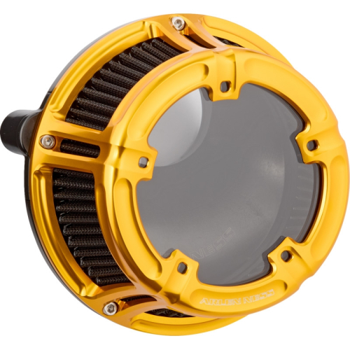 Arlen Ness - Arlen Ness Method Clear Sucker Air Cleaner Kit - Gold Anodized - 600-240