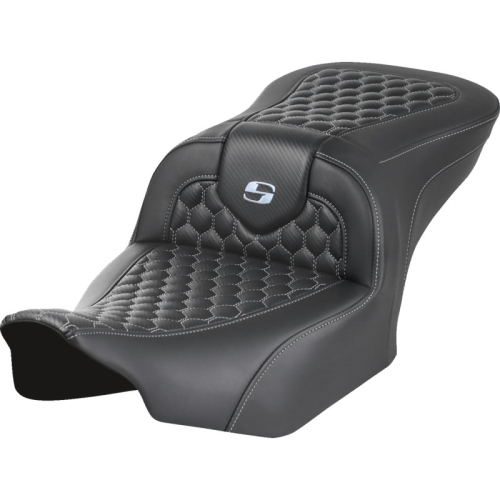 Saddlemen - Saddlemen Roadsofa HC Seat without Drivers Backrest - Silver Stitching - 823-07-18905