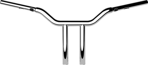 LA Choppers - LA Choppers 1-1/4in. One-Piece Kage Fighter Straight Handlebar - 12in. Rise - Chrome - LA-7346-12