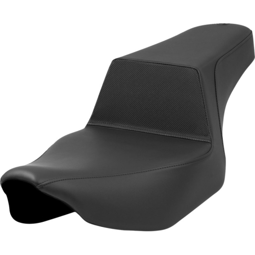 Saddlemen - Saddlemen Extended Reach Set-Up Gripper Seat - Black - Black Stitching - 823-07E-174