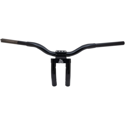 LA Choppers - LA Choppers 1-1/4in. Kage Fighter Pullback Heights T-Bar - 9in. Rise - Gloss Black - LA-7336-06B