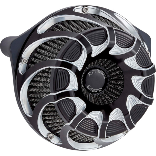 Arlen Ness - Arlen Ness Inverted Series Air Cleaner Kit - Drift - Black Anodized - 600-229