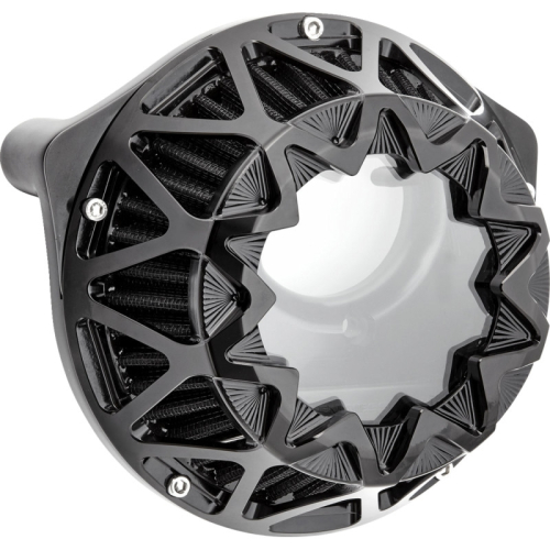 Arlen Ness - Arlen Ness Crossfire Air Cleaner - Black Anodized - 600-233