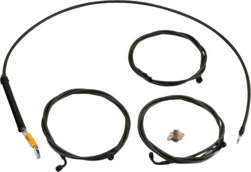 LA Choppers - LA Choppers Standard Cable/Brake Line Kit - 8in.-10in. Ape Hanger - Midnight - LA-8059KT-08M