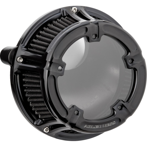 Arlen Ness - Arlen Ness Method Clear Sucker Air Cleaner Kit - Black Anodized - 600-236