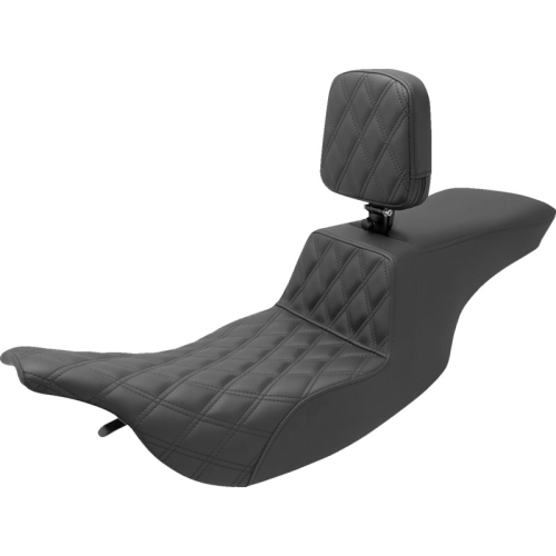 Saddlemen - Saddlemen Tour Step-Up Front LS Seat with Drivers Backrest - 897-07-192BR