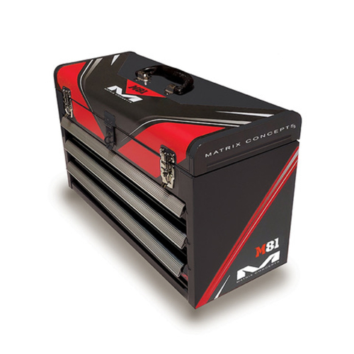 Matrix Concepts LLC - Matrix Concepts LLC M81 3 Drawer Factory Toolbox - Red - M81 -102