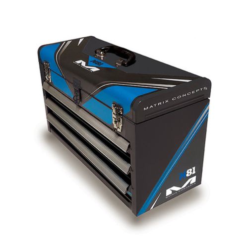 Matrix Concepts LLC - Matrix Concepts LLC M81 3 Drawer Factory Toolbox - Blue - M81-103