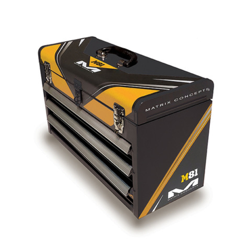 Matrix Concepts LLC - Matrix Concepts LLC M81 3 Drawer Factory Toolbox - Orange - M81-106