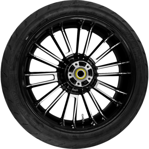 Coastal Moto - Coastal Moto Atlantic Rear Wheel with Dunlop Tire - 18in x 5.5in. - Black Cut - PKG-ATL185BC-ABST