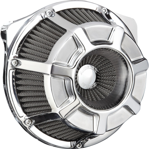 Arlen Ness - Arlen Ness Inverted Series Air Cleaner Kit - Beveled - Chrome - 600-226
