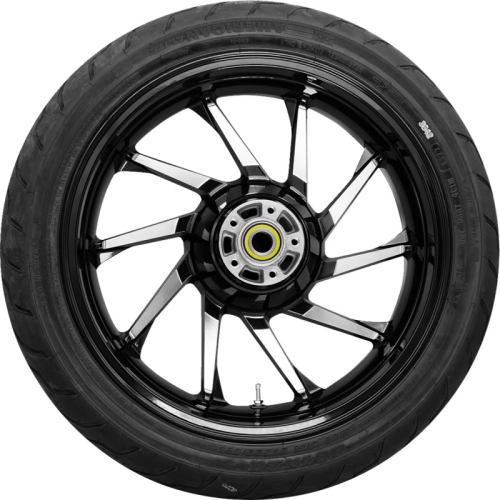 Coastal Moto - Coastal Moto Hurricane Rear Wheel with Dunlop Tire - 18in x 5.5in. - Black Cut - PKG-HUR185BC-ABST