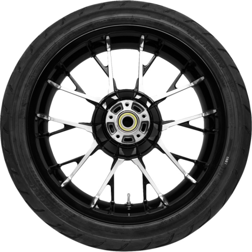 Coastal Moto - Coastal Moto Marlin Rear Wheel with Dunlop Tire - 18in. x 5.5in - Black Cut - PKG-MAR185BC-ABST
