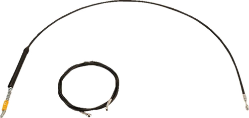 LA Choppers - LA Choppers Standard Cable/Brake Line Kit - 12in.-14in. Ape Hanger Handlebar - Black Vinyl - LA-8060KT-13B