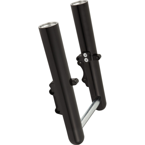 Arlen Ness - Arlen Ness Hot Legs Dual Disc Fork Leg Set - Smooth - Black Anodized - 40-528