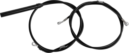 LA Choppers - LA Choppers Standard Cable/Brake Line Kit - 8in.-10in. Ape Hanger Handlebar - Black Vinyl - LA-8062KT-08B