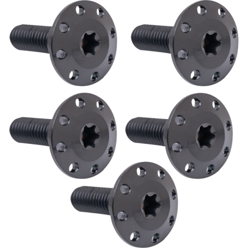Arlen Ness - Arlen Ness Holeshot Floating Brake Rotor Hardward Kit - Front - Black - 300-907
