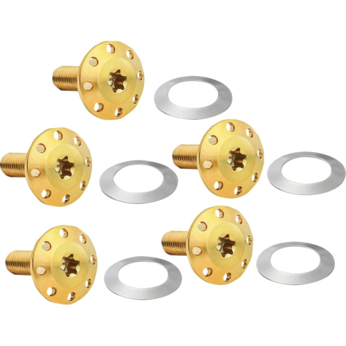 Arlen Ness - Arlen Ness Holeshot Floating Brake Rotor Hardward Kit - Front - Gold - 300-908