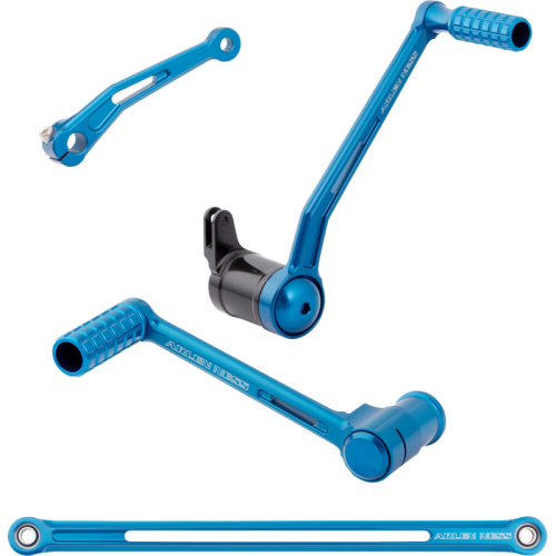 Arlen Ness - Arlen Ness SpeedLiner Foot Control Kit - Blue Anodized - 420-134