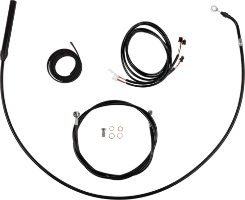 LA Choppers - LA Choppers Complete Plug and Play Cable Kit - 15in.-17in. - Black - LA-8062KT3-16B