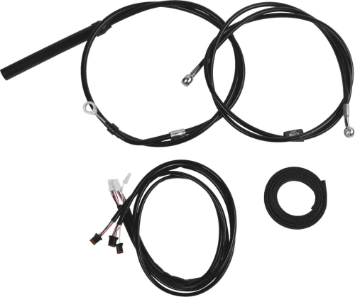 LA Choppers - LA Choppers Complete Plug and Play Cable Kit - 12in.-14in. - Black - LA-8062KT3-13B