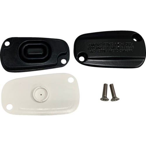 Drag Specialties - Drag Specialties Rear Brake Master Cylinder Cover Kit - Black - 1731-0785
