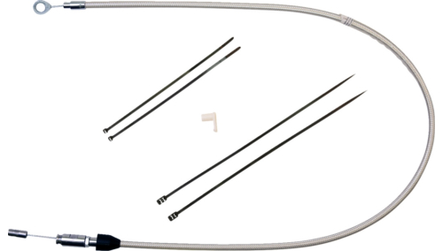 Magnum - Magnum Stock Length Quick Connect Braided Upper Clutch Cable - Polished Stainless - 33in. - 523401HE