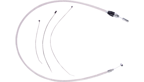 Magnum - Magnum Alternate Length Polished Stainless Quick Connect Braided Upper Clutch Cable - 41in. - 523802HE