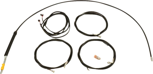 LA Choppers - LA Choppers Complete Plug and Play Cable Kit - 8in.-10in. - Black - LA-8059KT3-08B